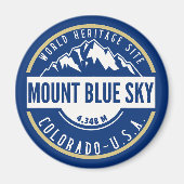 Mount Blue Sky Colorado Elev 4348 m Magnet (Vorne)