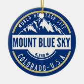 Mount Blue Sky Colorado Mountain Keramik Ornament (Vorne)
