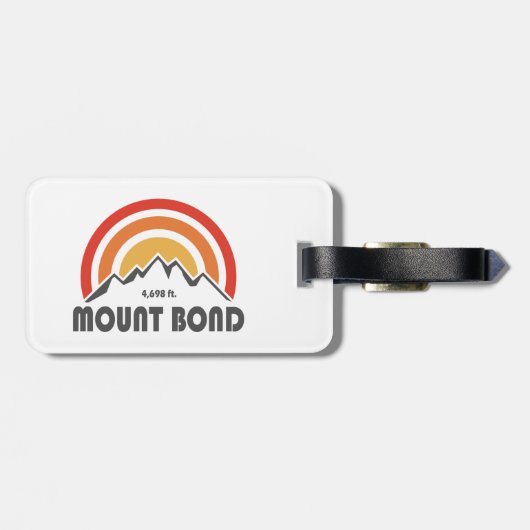 Mount Bond New Hampshire Gepäckanhänger (Rückseite horizontal)