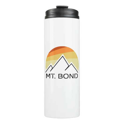 Mount Bond New Hampshire Retro Thermosbecher (Vorderseite)