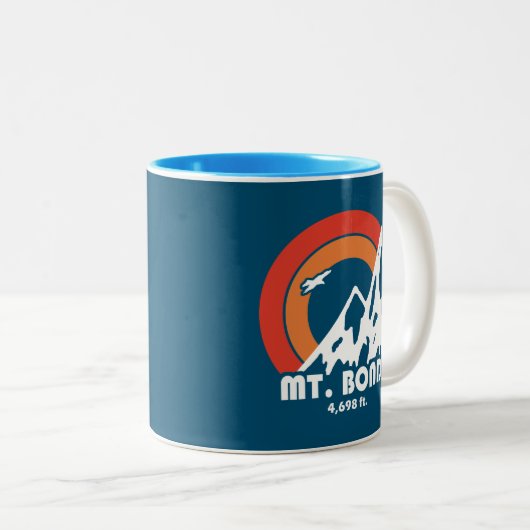 Mount Bond New Hampshire Sun Eagle Zweifarbige Tasse (VorderseiteRechts)