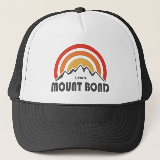 Mount Bond New Hampshire Truckerkappe (Vorderseite)