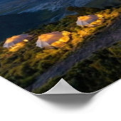 Mount Bromo Aerial Night Volcano Luxury Wall Art Poster (Ecke)