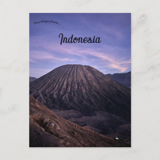 Mount Bromo East Java Indonesien Postkarte (Vorderseite)