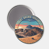 Mount Bromo Indonesia Travel Magnet (Vorderseite/Rückseite)