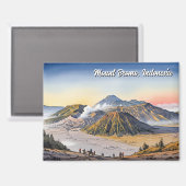 Mount Bromo Indonesia Travel Magnet (Vorderseite/Rückseite)