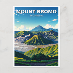Mount Bromo Indonesia Travel Postkarte
