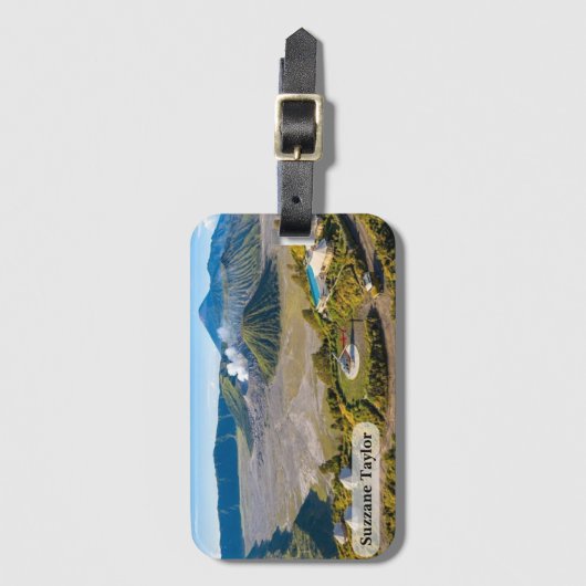 Mount Bromo Luftvulkan Luxus Gepäckanhänger (Vorderseite Vertikal)