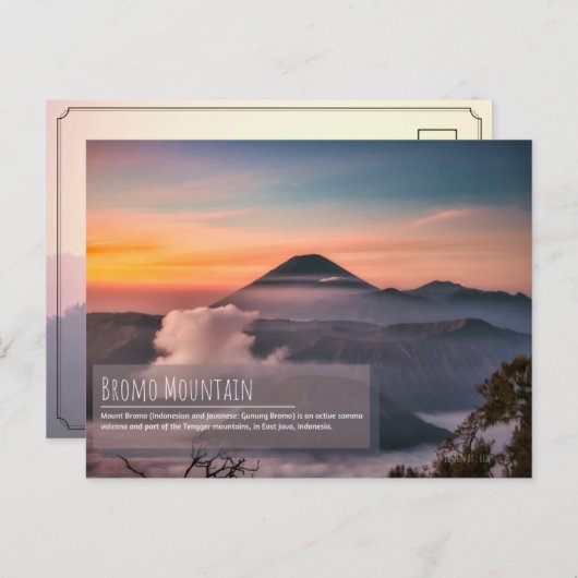 Mount Bromo Postcard Postkarte (Vorne/Hinten)