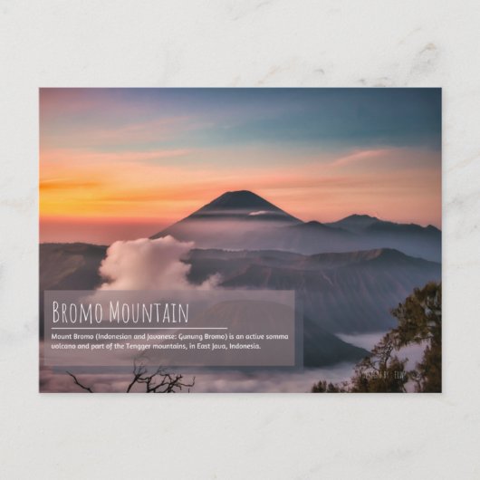 Mount Bromo Postcard Postkarte (Vorderseite)