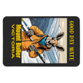 Mount Buller Australia Kangaroo Skier Magnet (Horizontal)