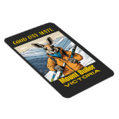 Mount Buller Australia Kangaroo Skier Magnet (Rechte Seite)