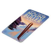 Mount Buller Australia Vintag Ski Poster Magnet (Linke Seite)
