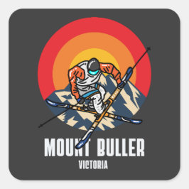 Mount Buller Victoria Quadratischer Aufkleber