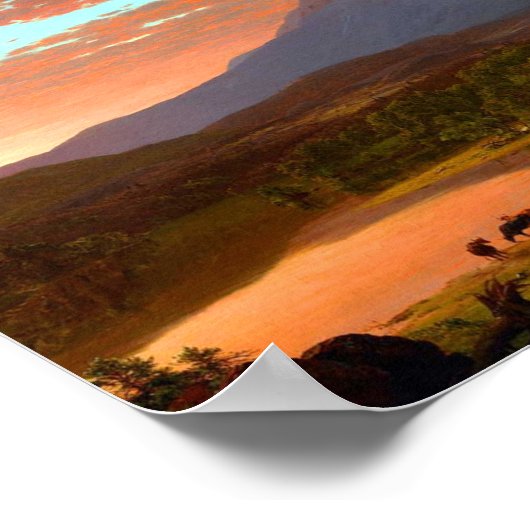 Mount by Frederic Edwin Church Poster (Ecke)