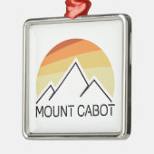 Mount Cabot New Hampshire Retro Ornament Aus Metall (Links)