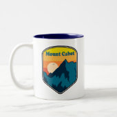 Mount Cabot New Hampshire Sunrise Zweifarbige Tasse (Links)
