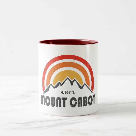 Mount Cabot New Hampshire Zweifarbige Tasse (Mittel)