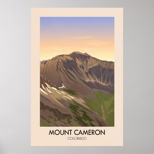 Mount Cameron Colorado USA Reiseplakat Poster (Vorne)