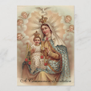 Mount Carmel Erste Heilige Kommunion Einladung