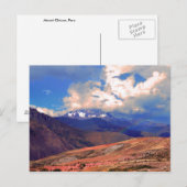 Mount Chicon Rainbow, Anden Mountains, Peru Postkarte (Vorne/Hinten)