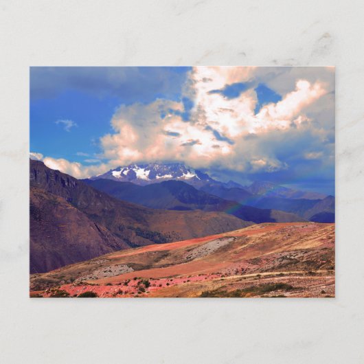 Mount Chicon Rainbow, Anden Mountains, Peru Postkarte (Vorderseite)