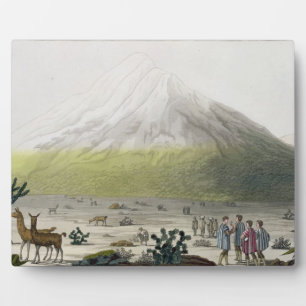 Mount Chimborazo, Ecuador, aus "Le Costume Ancien Fotoplatte