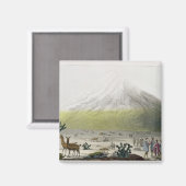 Mount Chimborazo, Ecuador, aus "Le Costume Ancien Magnet (Vorderseite/Rückseite)