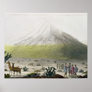 Mount Chimborazo, Ecuador, aus "Le Costume Ancien Poster