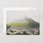 Mount Chimborazo, Ecuador, aus "Le Costume Ancien Postkarte (Vorne/Hinten)