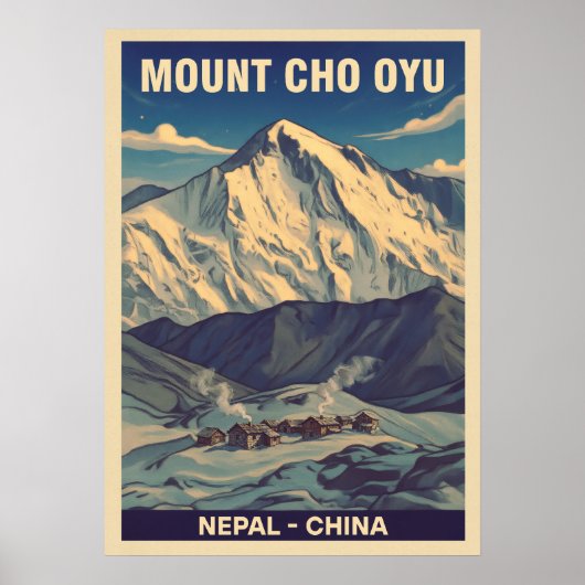 Mount Cho Oyu Nepal-China V01 Poster (Vorne)