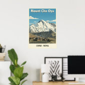 Mount Cho Oyu Nepal-China V03 Poster (Heimbüro)