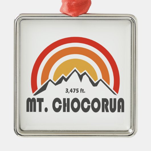 Mount Chocorua New Hampshire Ornament Aus Metall (Vorne)