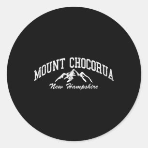 Mount Chocorua New Hampshire Vintage Berg Runder Aufkleber