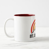 Mount Chocorua New Hampshire Zweifarbige Tasse (Links)