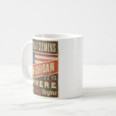 Mount Clemens Michigan Kaffeetasse (Vorderseite Links)