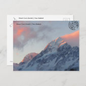 Mount Cook (Aoraki) (Neuseeland) Postkarte (Vorne/Hinten)