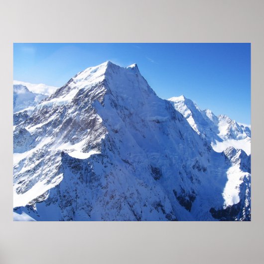 Mount Cook (Aoraki) Peak, Neuseeland Poster (Vorne)