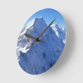Mount Cook (Aoraki) Peak, Neuseeland Runde Wanduhr (Winkel)