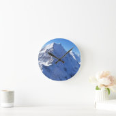 Mount Cook (Aoraki) Peak, Neuseeland Runde Wanduhr (Zuhause)
