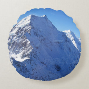 Mount Cook (Aoraki) Peak, Neuseeland Rundes Kissen