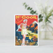 Mount Cook Australia Vintage Reise Postkarte (Stehend Vorderseite)