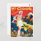 Mount Cook Australia Vintage Reise Postkarte (Vorne/Hinten)