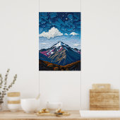 Mount Cook - Majestät der Südalpen Poster (Küche)