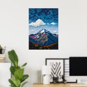 Mount Cook - Majestät der Südalpen Poster (Heimbüro)