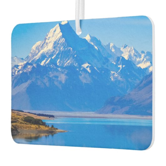 Mount Cook mit Blick auf den Pukaki-See, NZ Autolufterfrischer (Links)