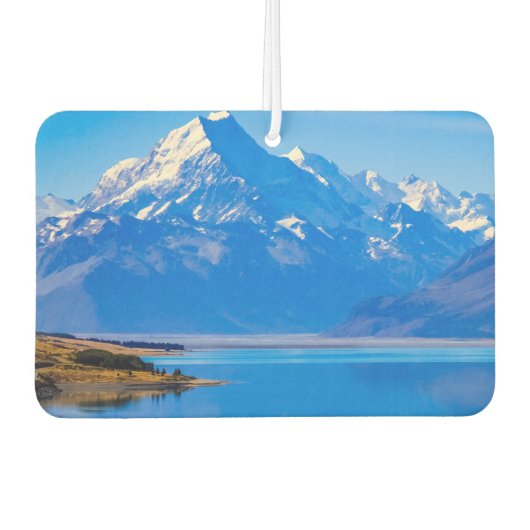 Mount Cook mit Blick auf den Pukaki-See, NZ Autolufterfrischer (Vorderseite)