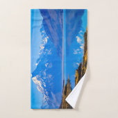 Mount Cook mit Blick auf den Pukaki-See, NZ Badhandtuch Set (Handtuch)