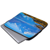 Mount Cook mit Blick auf den Pukaki-See, NZ Laptopschutzhülle (Vorne Knopf)