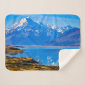 Mount Cook mit Blick auf den Pukaki-See, NZ Sherpadecke (Vorderseite (Horizontal))